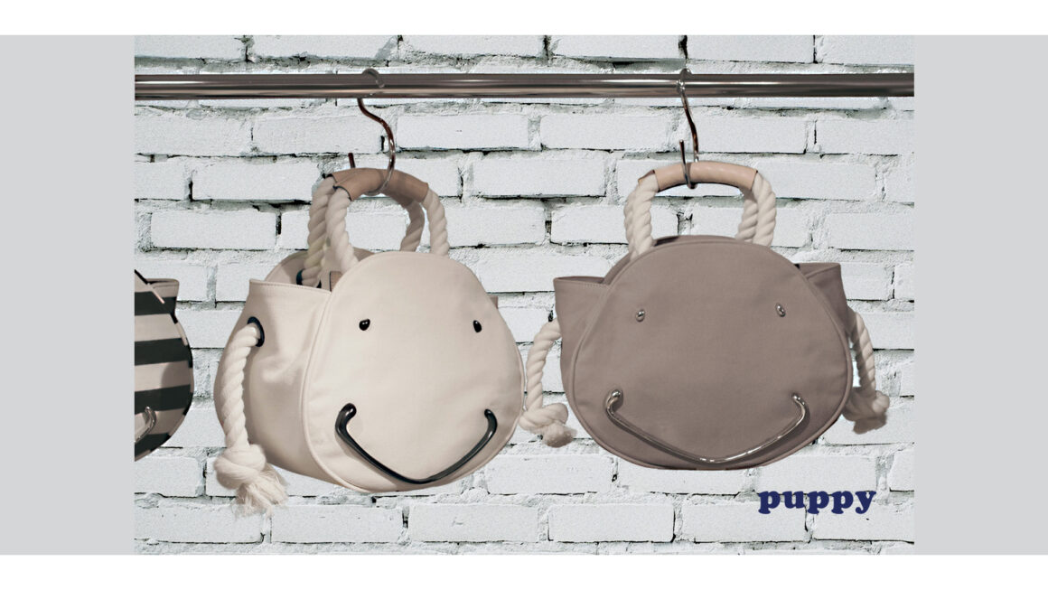 ninew Puppyシリーズ トートバッグ アイキャッチ画像 カラーバリエーション（バニラ（Vanilla）・トープ（Taupe）・オレオ（Oreo / Black & White Border）一部） Puppyページ
