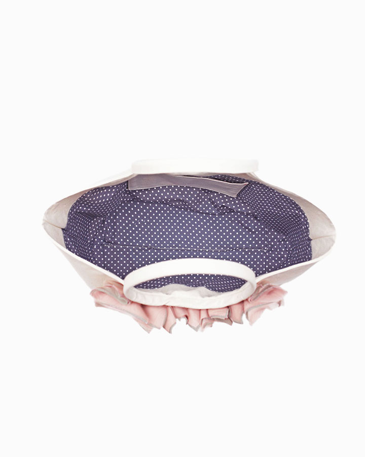 ninew Tete tote bag — Natural & Matcha Peach color, interior view